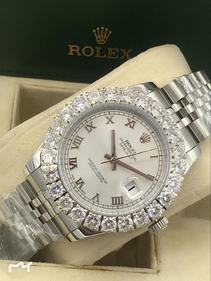 AAA rolex datejust for men with Sapphire crystal with diamonds