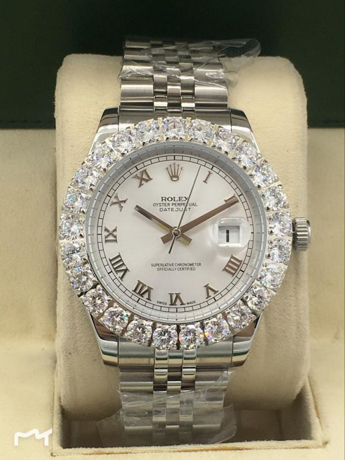 AAA rolex datejust for men with Sapphire crystal with diamonds