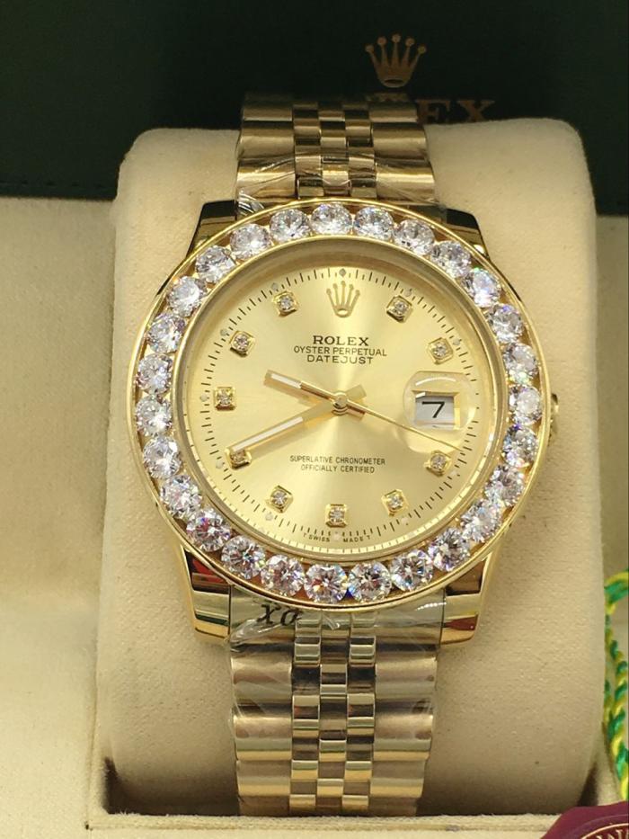 AAA rolex datejust for men with Sapphire crystal with diamonds