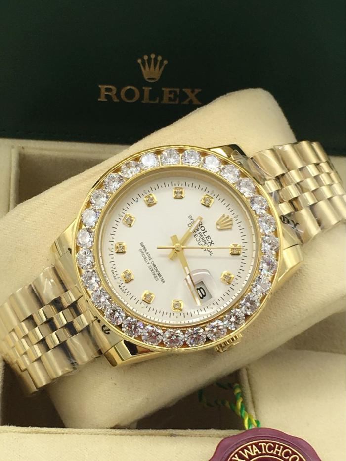 AAA rolex datejust for men with Sapphire crystal with diamonds