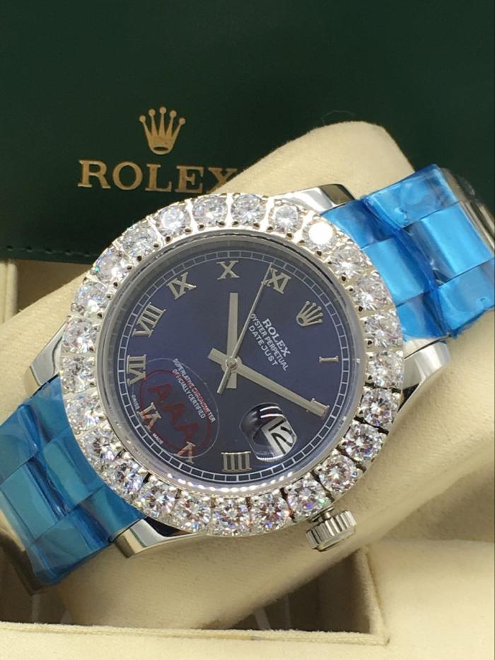 AAA rolex datejust for men with Sapphire crystal with diamonds