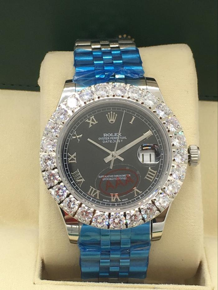 AAA rolex datejust for men with Sapphire crystal with diamonds
