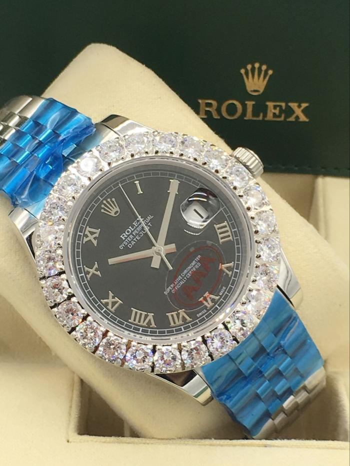 AAA rolex datejust for men with Sapphire crystal with diamonds