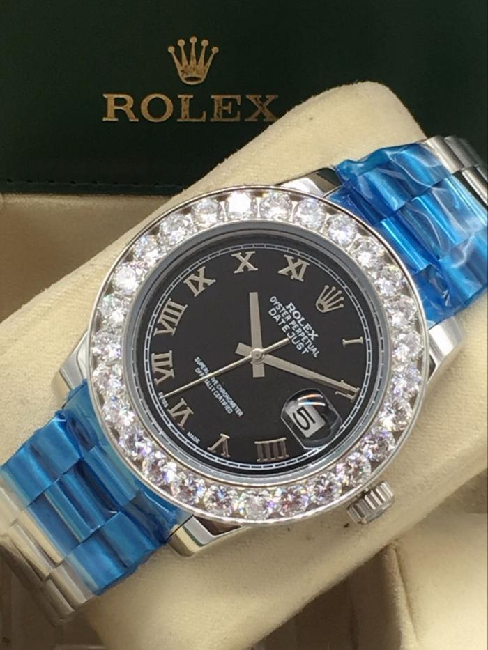 AAA rolex datejust for men with Sapphire crystal with diamonds