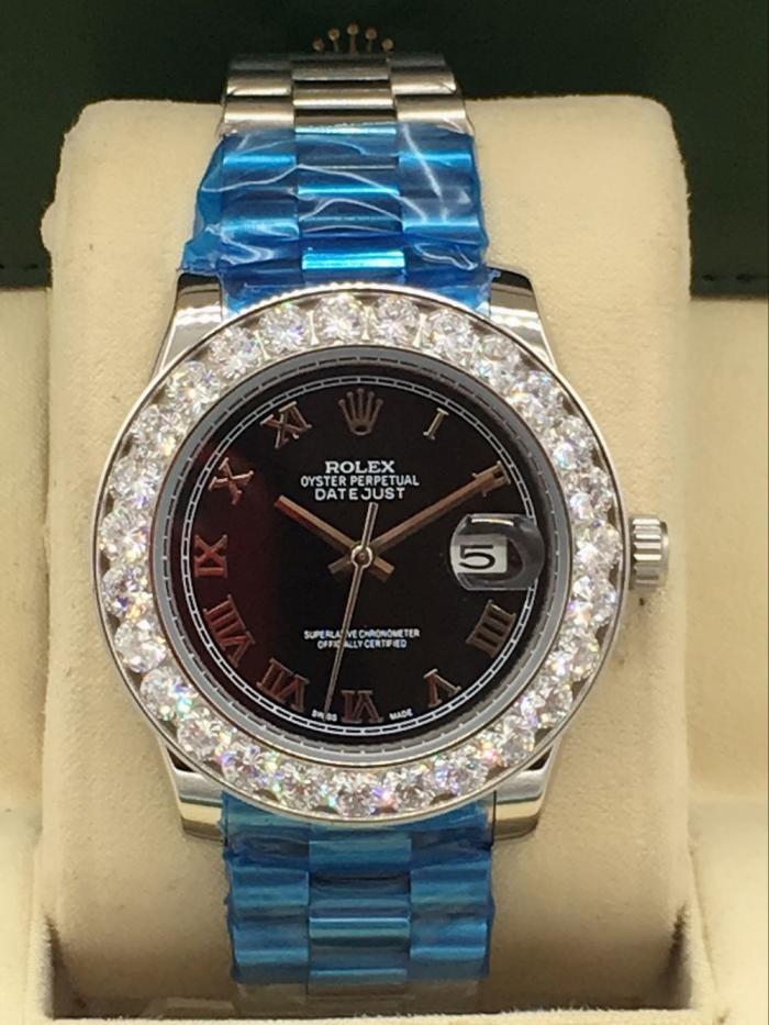AAA rolex datejust for men with Sapphire crystal with diamonds