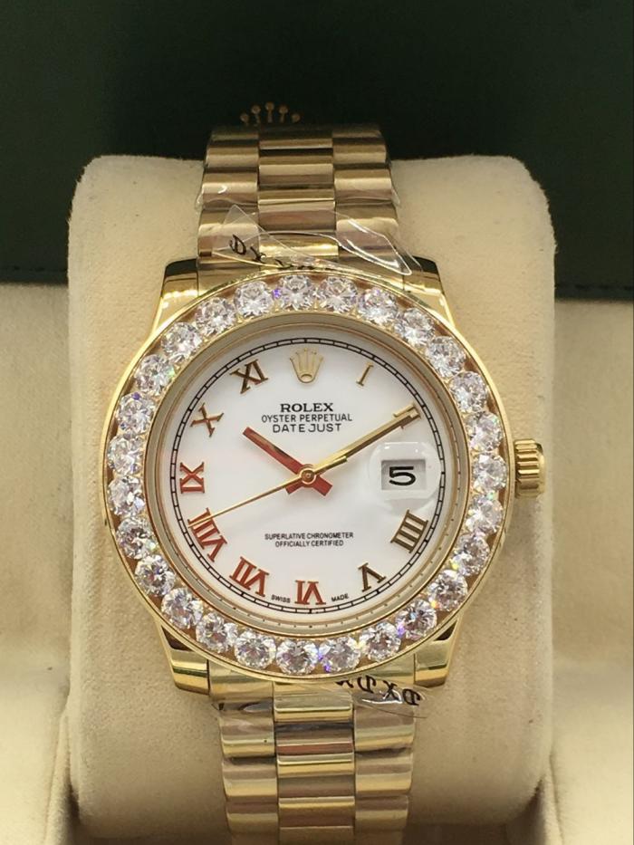 AAA rolex datejust for men with Sapphire crystal with diamonds