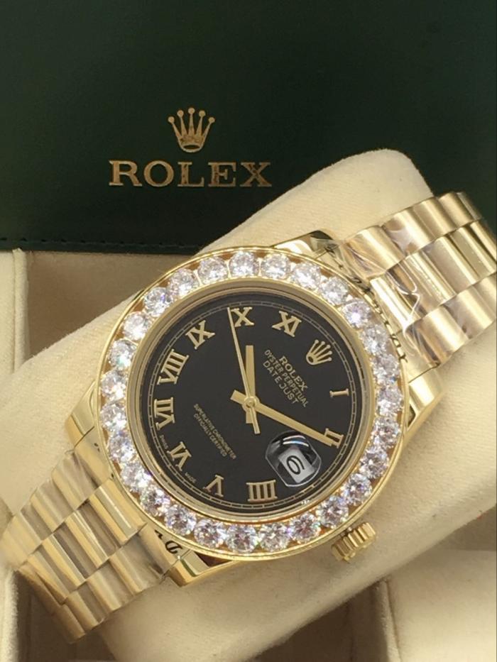AAA rolex datejust for men with Sapphire crystal with diamonds