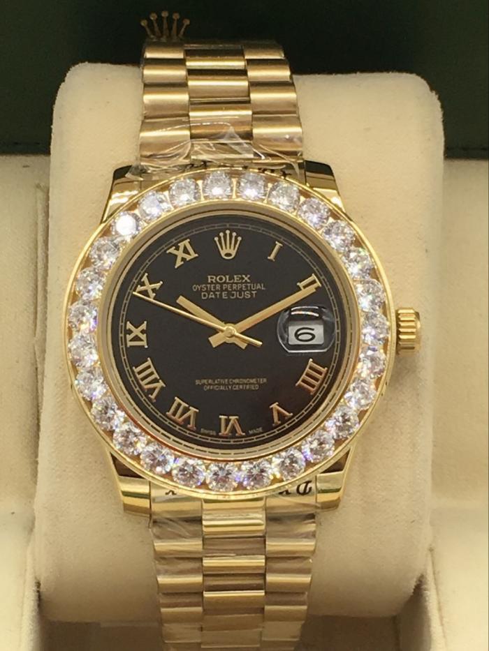 AAA rolex datejust for men with Sapphire crystal with diamonds