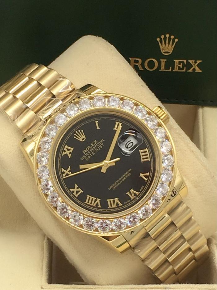 AAA rolex datejust for men with Sapphire crystal with diamonds