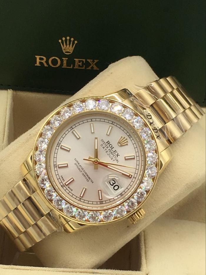 AAA rolex datejust for men with Sapphire crystal with diamonds