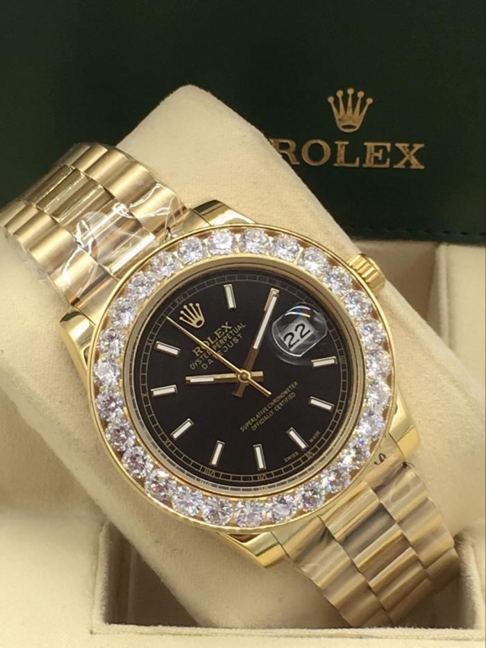 AAA rolex datejust for men with Sapphire crystal with diamonds