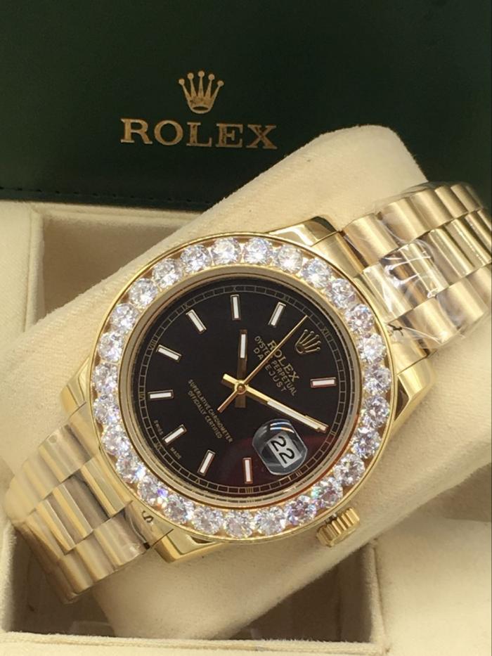 AAA rolex datejust for men with Sapphire crystal with diamonds