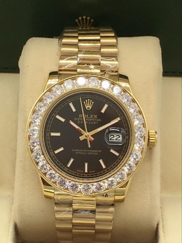 AAA rolex datejust for men with Sapphire crystal with diamonds