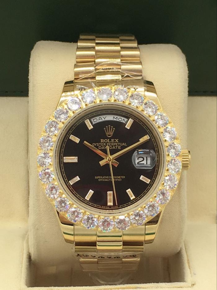 Rolex Day-date for men Bezel with big diamonds  AAA automatic