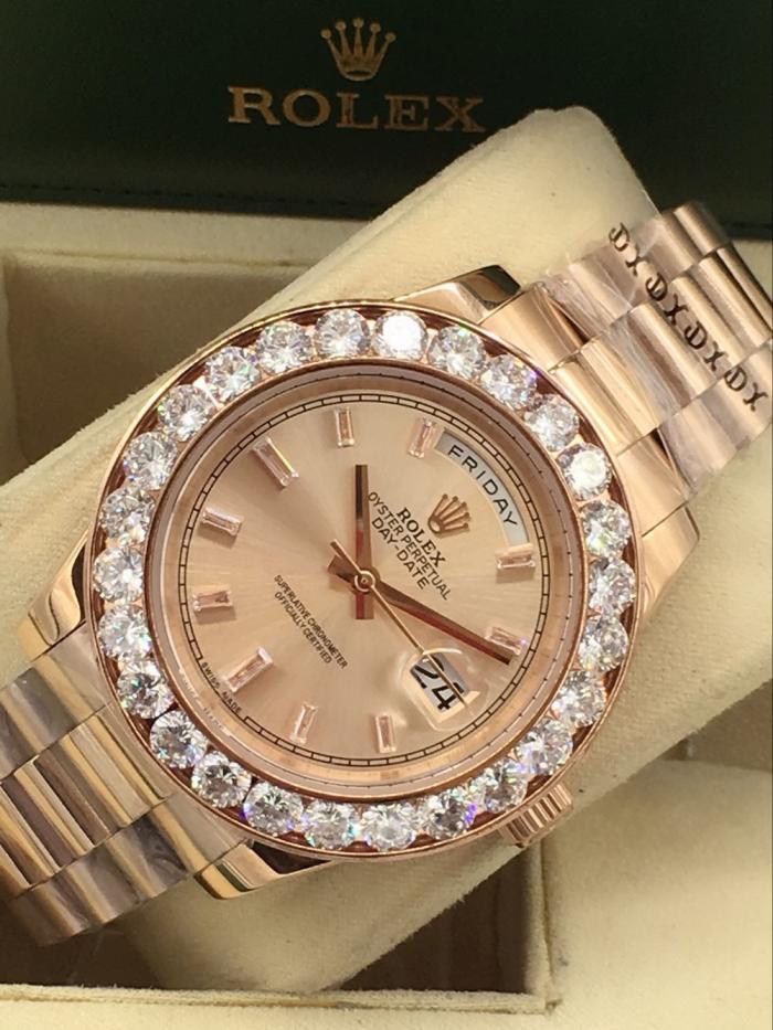 Rolex Day-date for men Bezel with big diamonds  AAA automatic