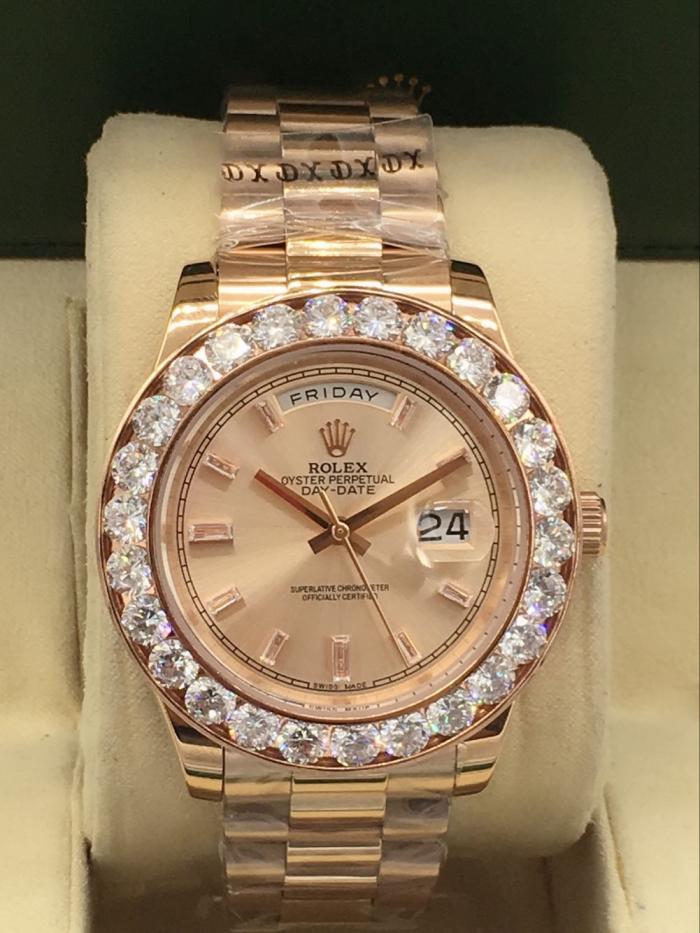 Rolex Day-date for men Bezel with big diamonds  AAA automatic