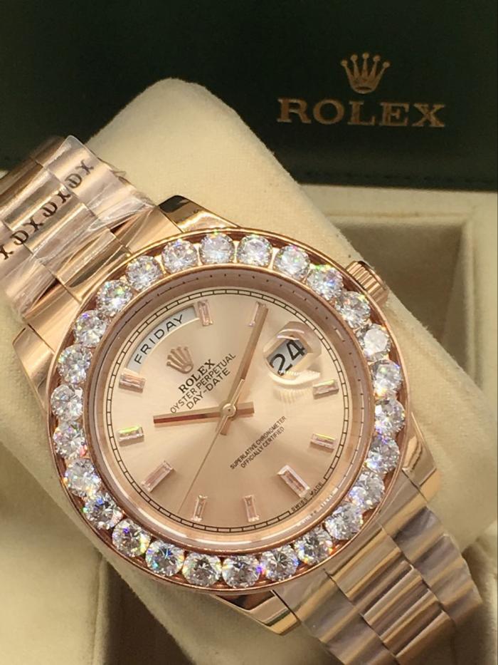 Rolex Day-date for men Bezel with big diamonds  AAA automatic