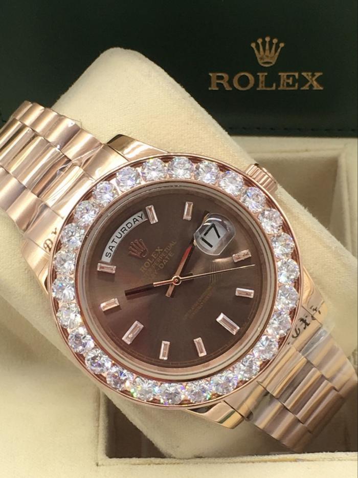 Rolex Day-date for men Bezel with big diamonds  AAA automatic
