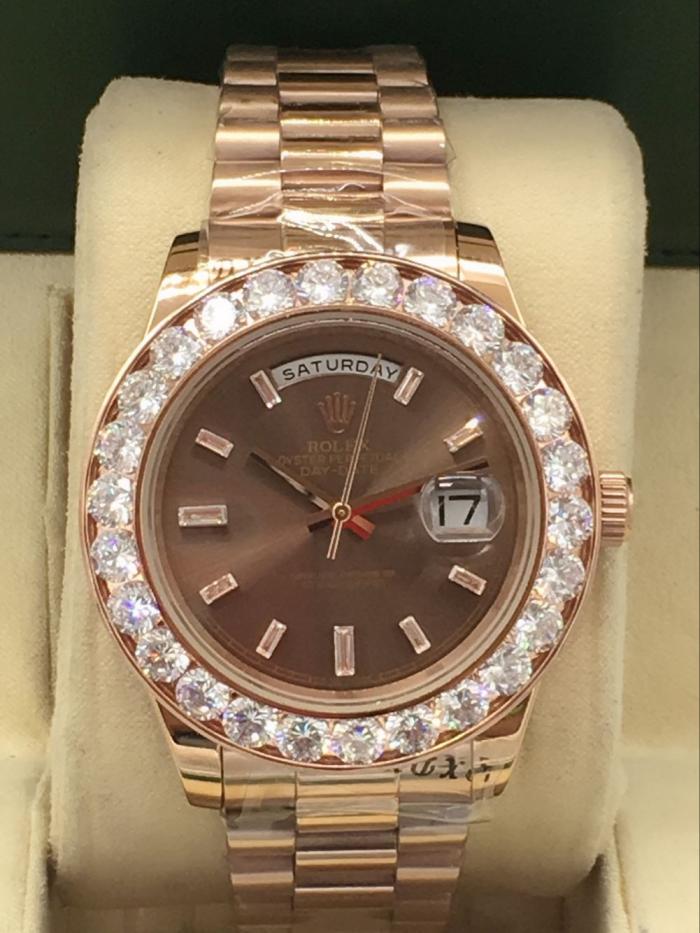 Rolex Day-date for men Bezel with big diamonds  AAA automatic