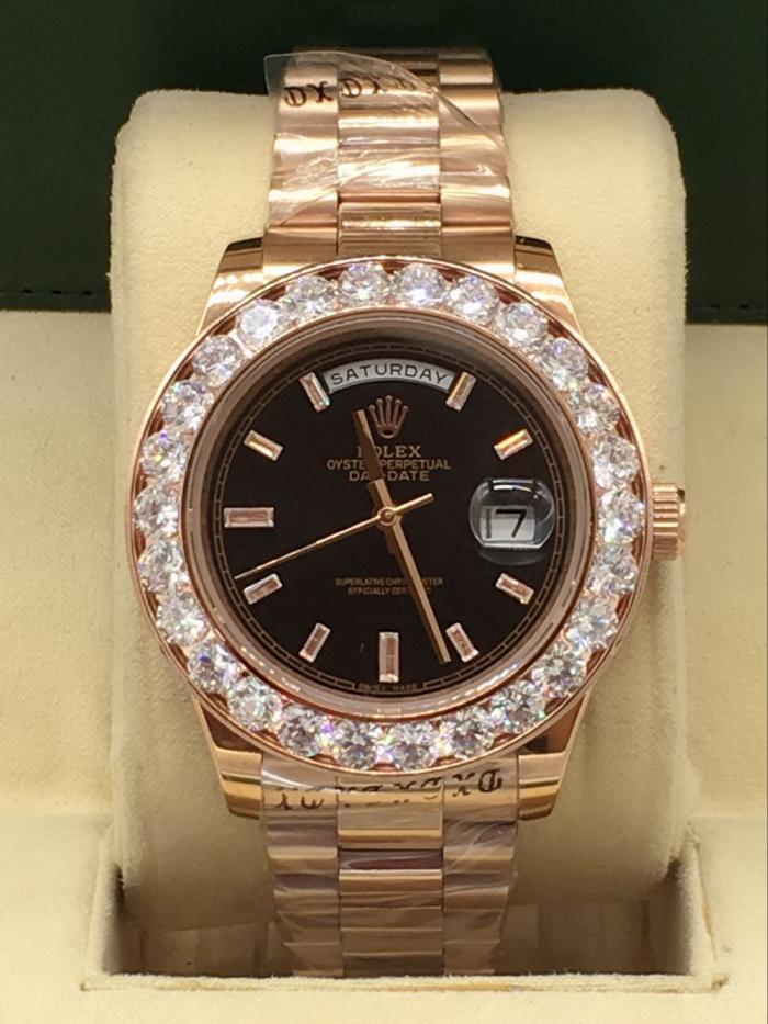 Rolex Day-date for men Bezel with big diamonds  AAA automatic