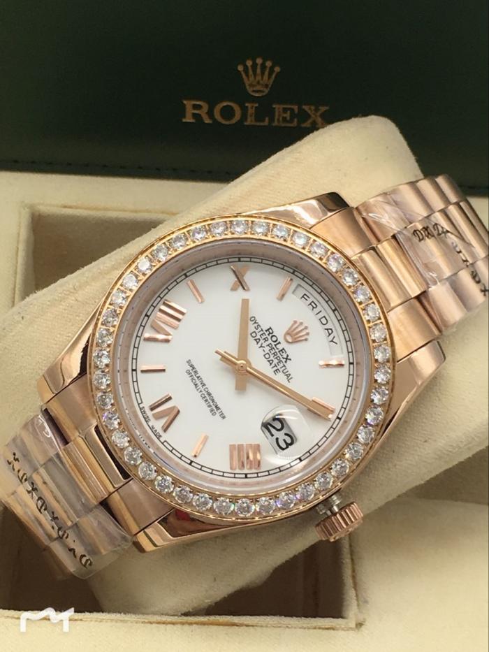 Men AAA rolex day-date high quality automatic movement with diamonds
