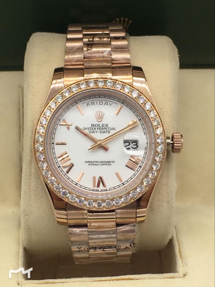 Men AAA rolex day-date high quality automatic movement with diamonds