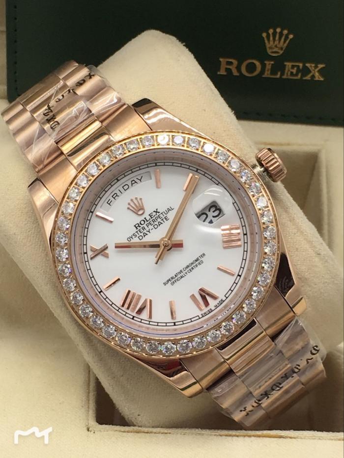 Men AAA rolex day-date high quality automatic movement with diamonds