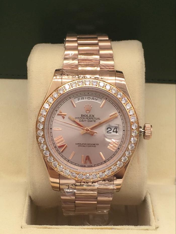 Men AAA rolex day-date high quality automatic movement with diamonds