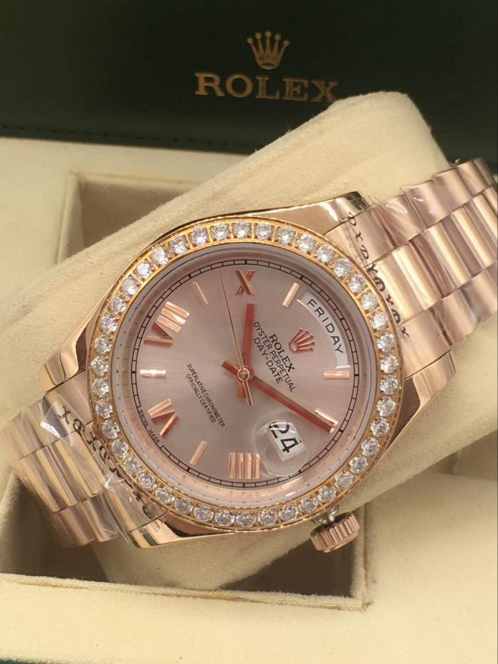 Men AAA rolex day-date high quality automatic movement with diamonds