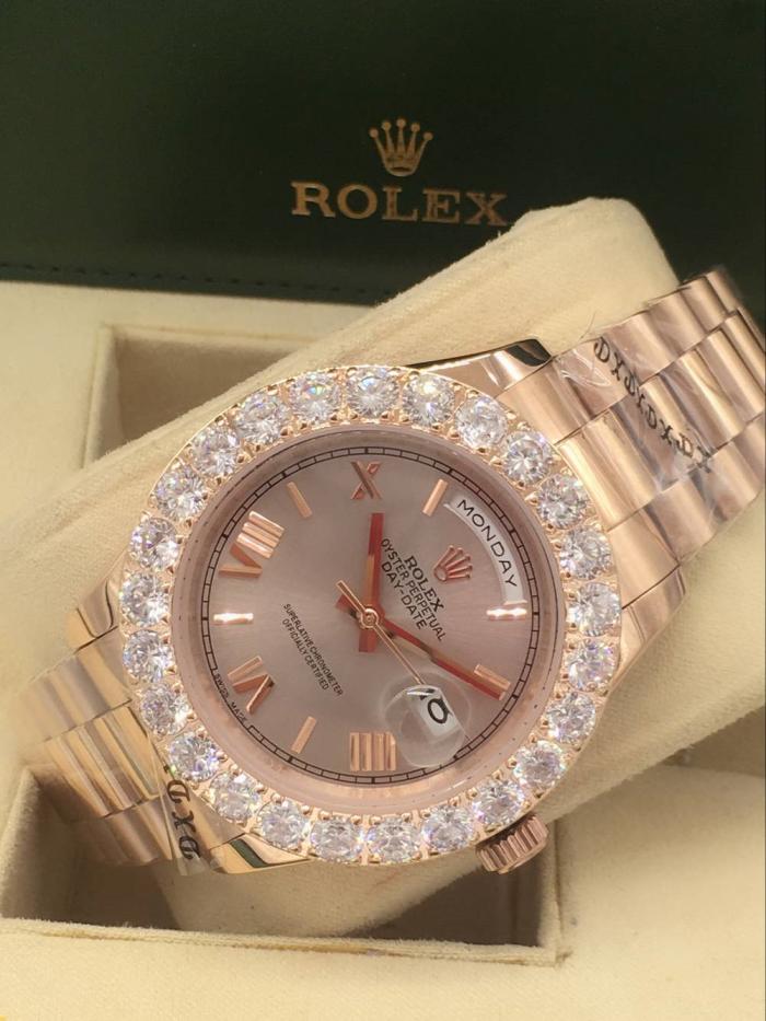 Men AAA rolex day-date high quality automatic movement with diamonds