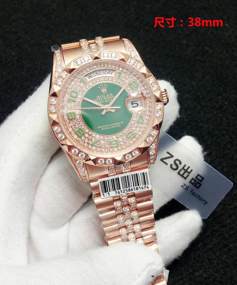 Men AAA rolex day-date high quality automatic movement with diamonds