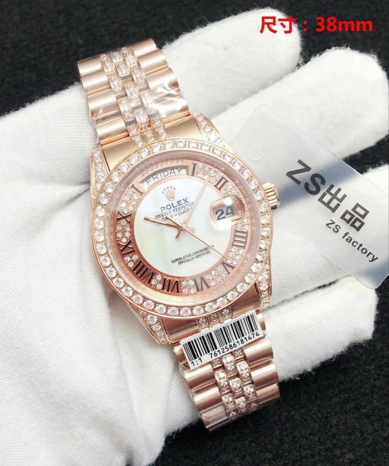 Men AAA rolex day-date high quality automatic movement with diamonds