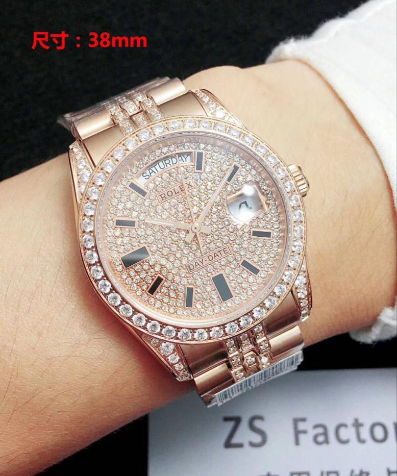 Men AAA rolex day-date high quality automatic movement with diamonds