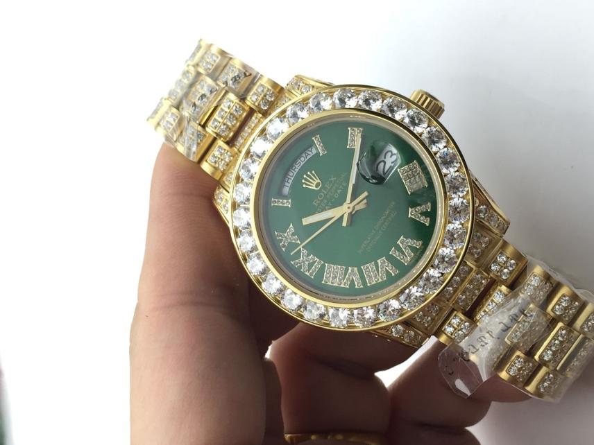 Men AAA rolex day-date high quality automatic movement with diamonds