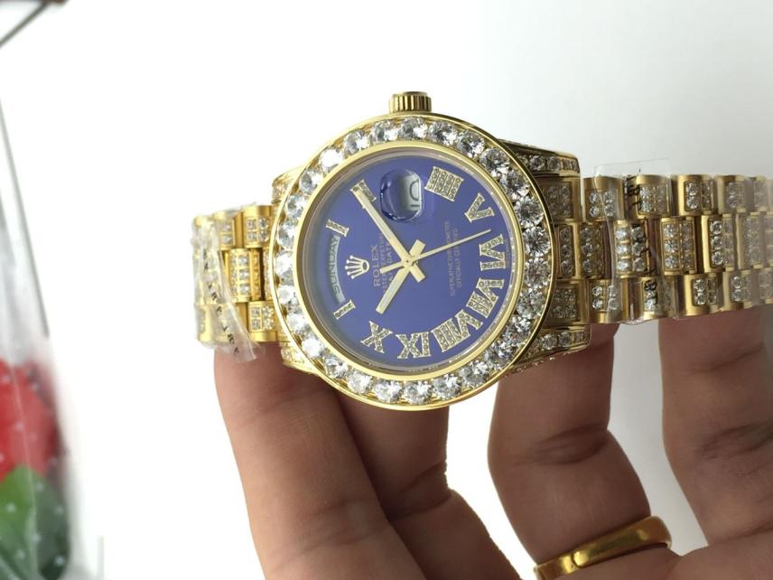 Men AAA rolex day-date high quality automatic movement with diamonds