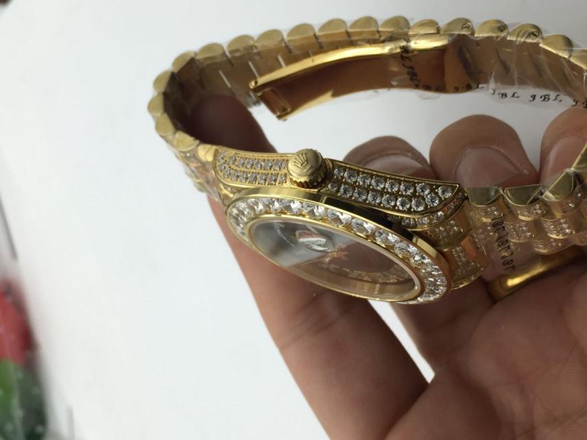 Men AAA rolex day-date high quality automatic movement with diamonds