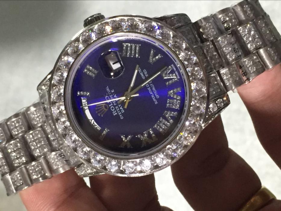 Men AAA rolex day-date high quality automatic movement with diamonds