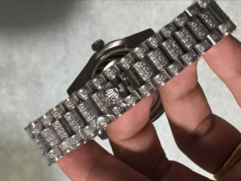Men AAA rolex day-date high quality automatic movement with diamonds