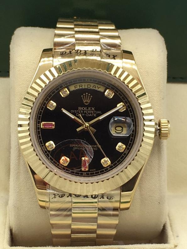 AAA rolex day-date high quality automatic movement diamond hands