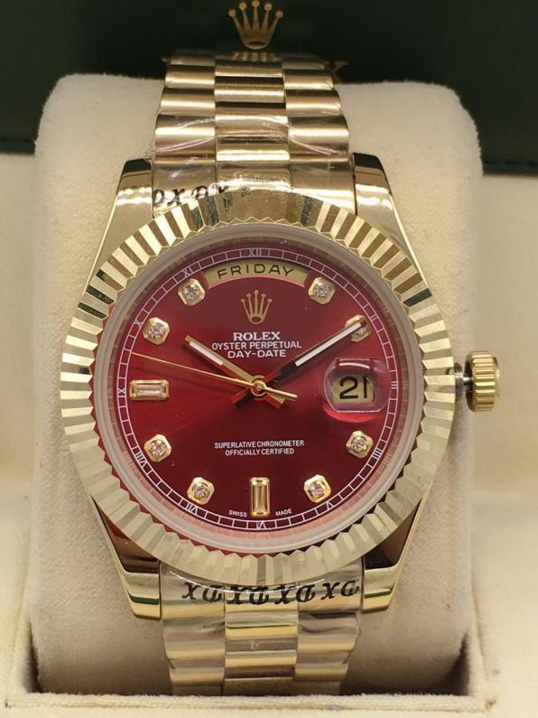 AAA rolex day-date high quality automatic movement diamond hands