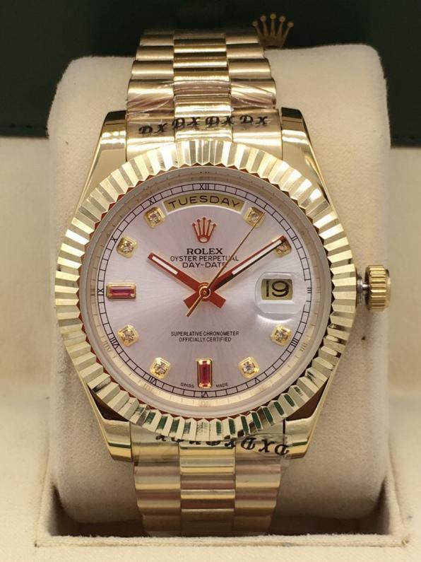 AAA rolex day-date high quality automatic movement diamond hands
