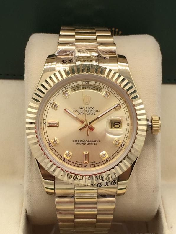 AAA rolex day-date high quality automatic movement diamond hands