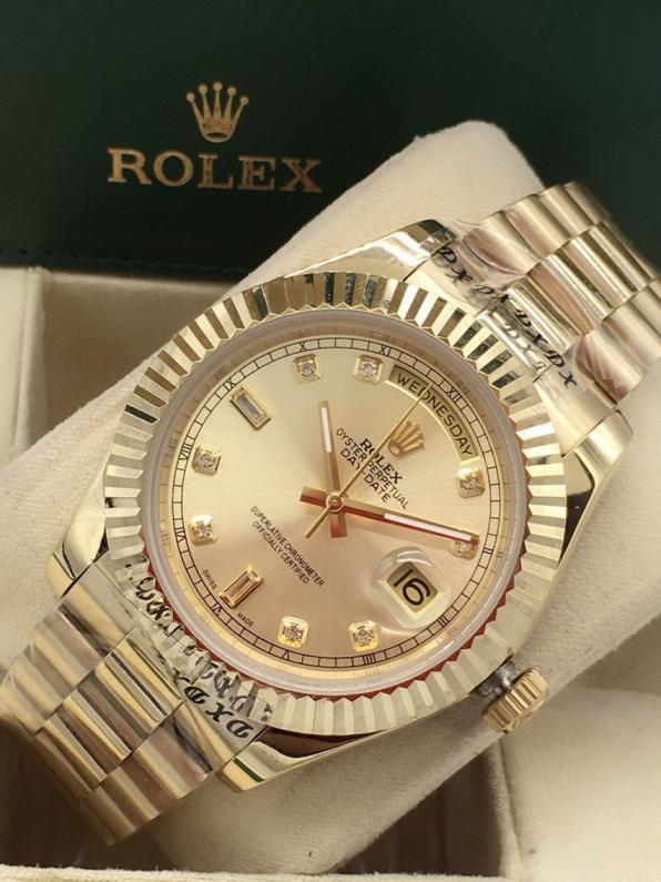 AAA rolex day-date high quality automatic movement diamond hands