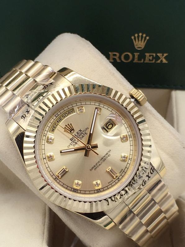 AAA rolex day-date high quality automatic movement diamond hands