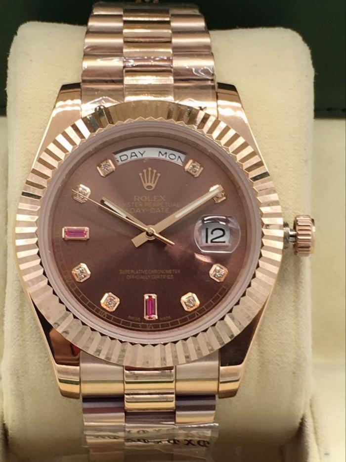 AAA rolex day-date high quality automatic movement diamond hands