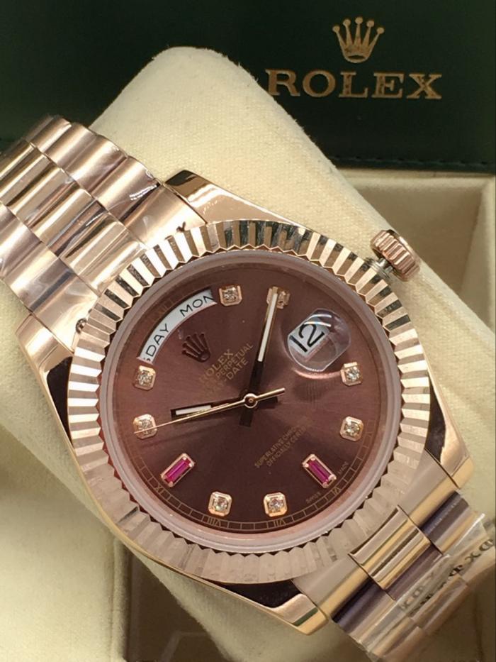 AAA rolex day-date high quality automatic movement diamond hands