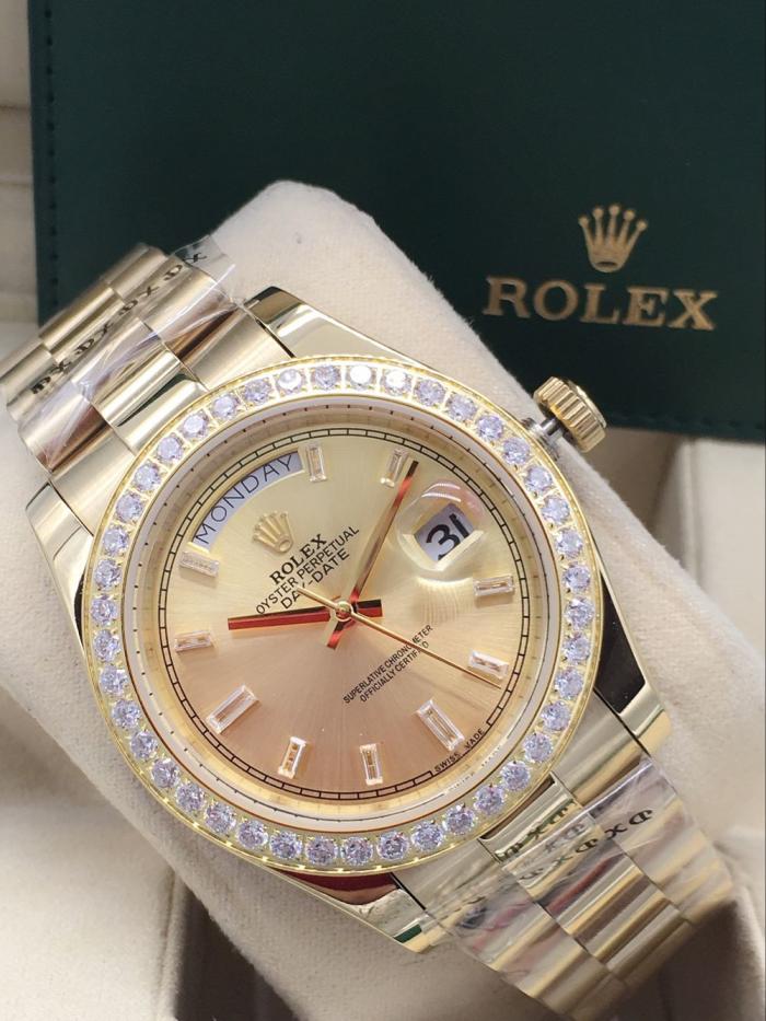 AAA rolex Day-date for mens with diamonds Square DatDate