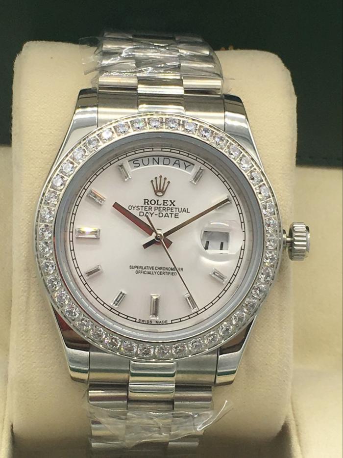 AAA rolex Day-date for mens with diamonds Square DatDate
