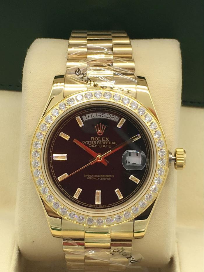 AAA rolex Day-date for mens with diamonds Square DatDate