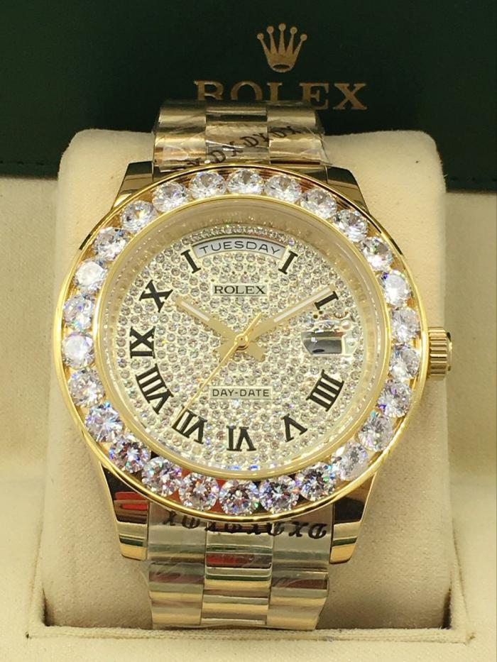 AAA rolex Day-date for mens with diamonds Square DatDate